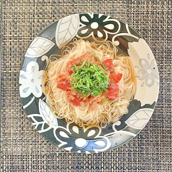 さっぱり!ツナとトマトの冷製素麺